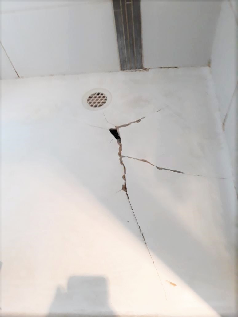 Cracked Shower Base Repairs